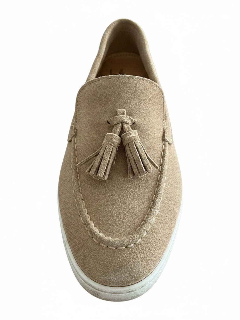 Marc Jacobs Taupe Suede Tassel Loafers